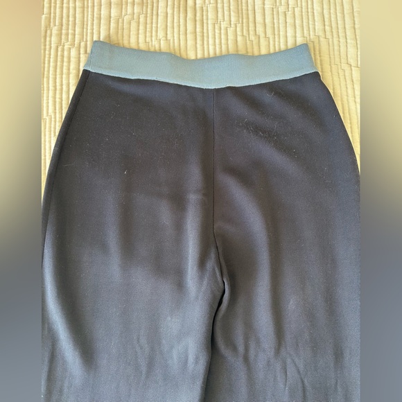 COS Knitted Navy Blue Pants with Color Block Blue Stripes Size S Small GUC - Picture 6 of 9